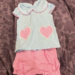 Stichy fish 2 piece dress and bum set 3 months cotton pink